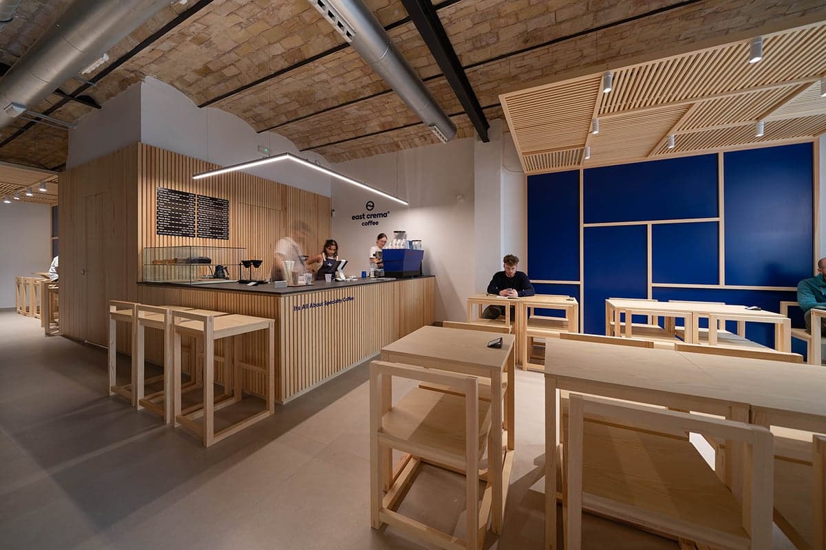 East Crema Coffee. Specialty coffee interior